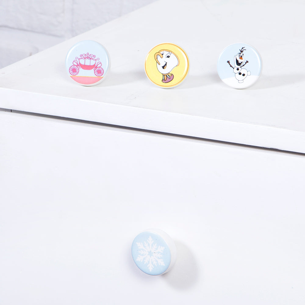 Snow Flake Ceramic Knob – Stylish Cupboard & Drawer Handle for Kids’ Room