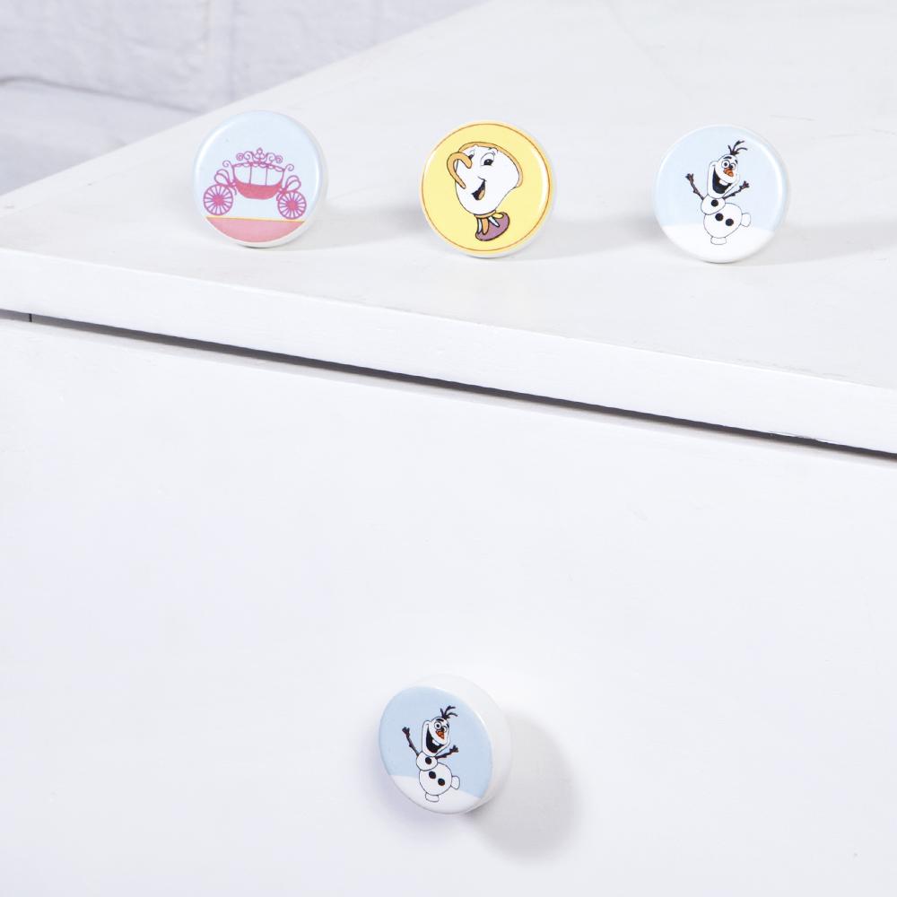 Snow Man Ceramic Knob – Stylish Cupboard & Drawer Handle for Kids’ Room