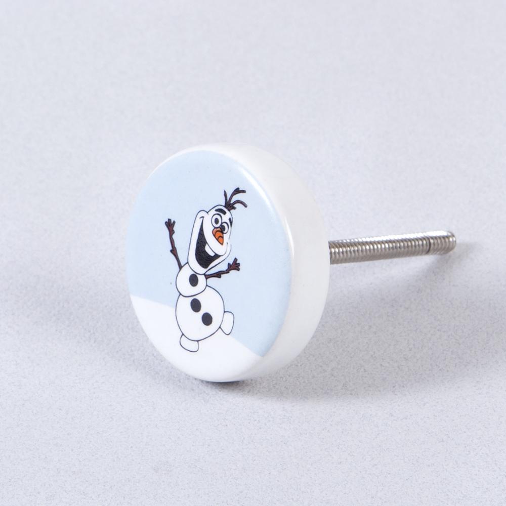 Snow Man Ceramic Knob – Stylish Cupboard & Drawer Handle for Kids’ Room
