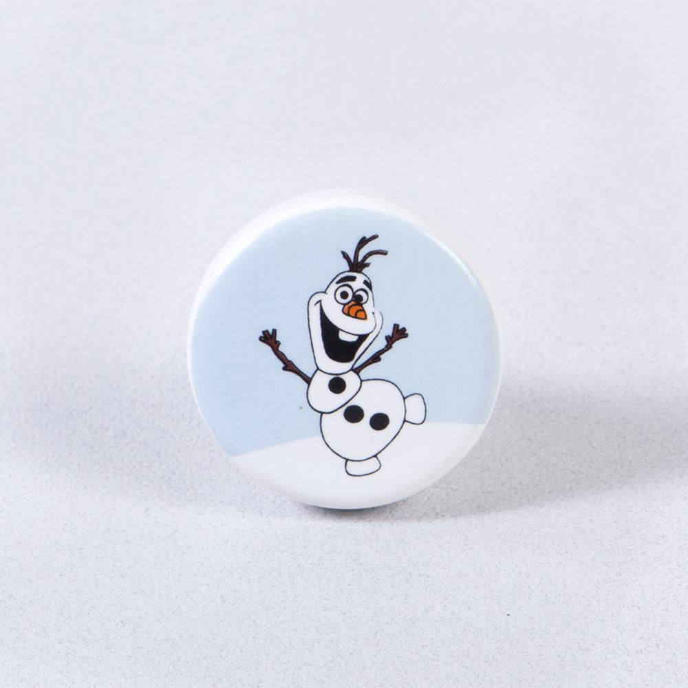 Snow Man Ceramic Knob – Stylish Cupboard & Drawer Handle for Kids’ Room