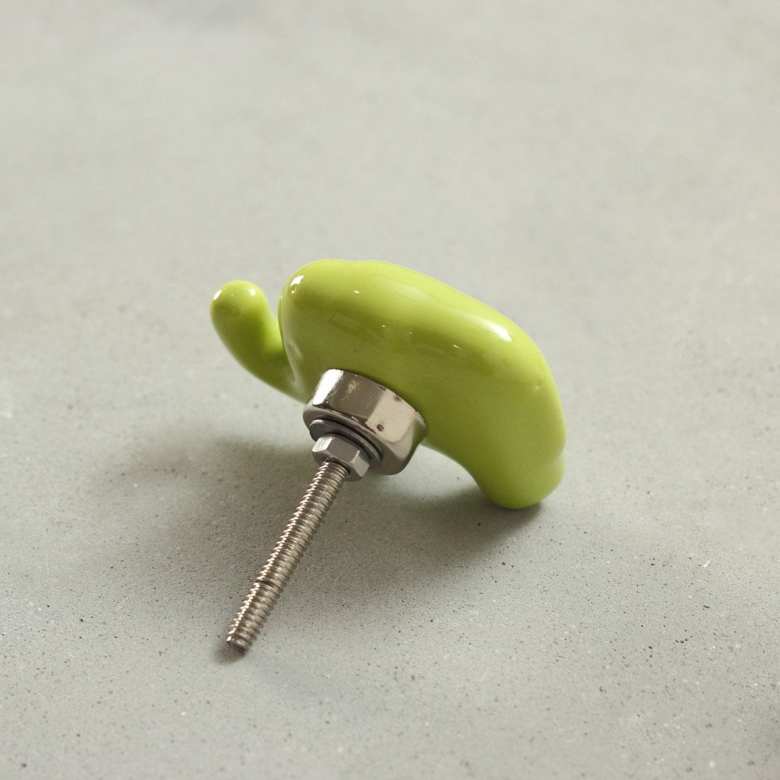 Jumbo Elephant Ceramic Knob – Stylish Cupboard & Drawer Handle for Kids’ Room)