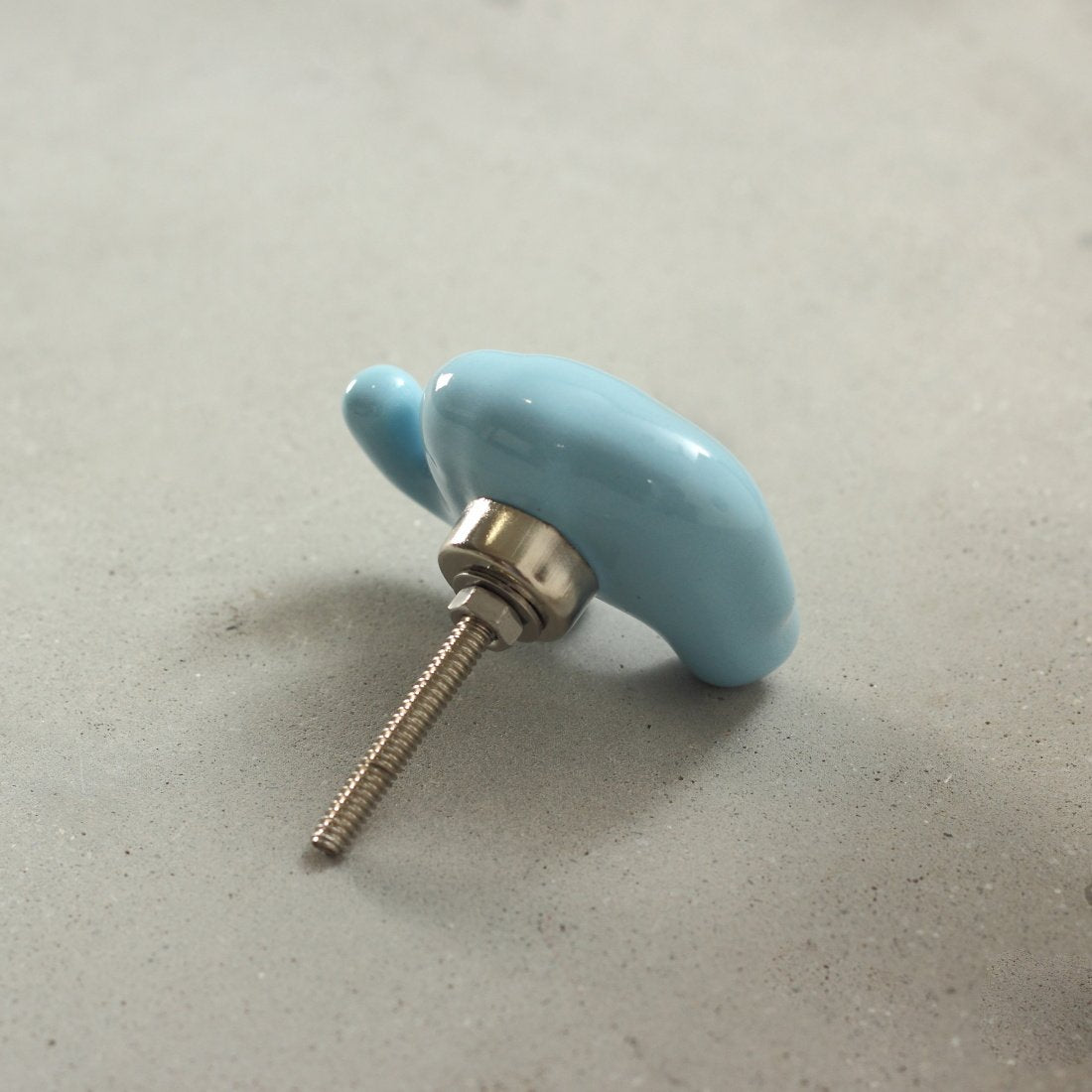 Jumbo Elephant Ceramic Knob – Stylish Cupboard & Drawer Handle for Kids’ Room)