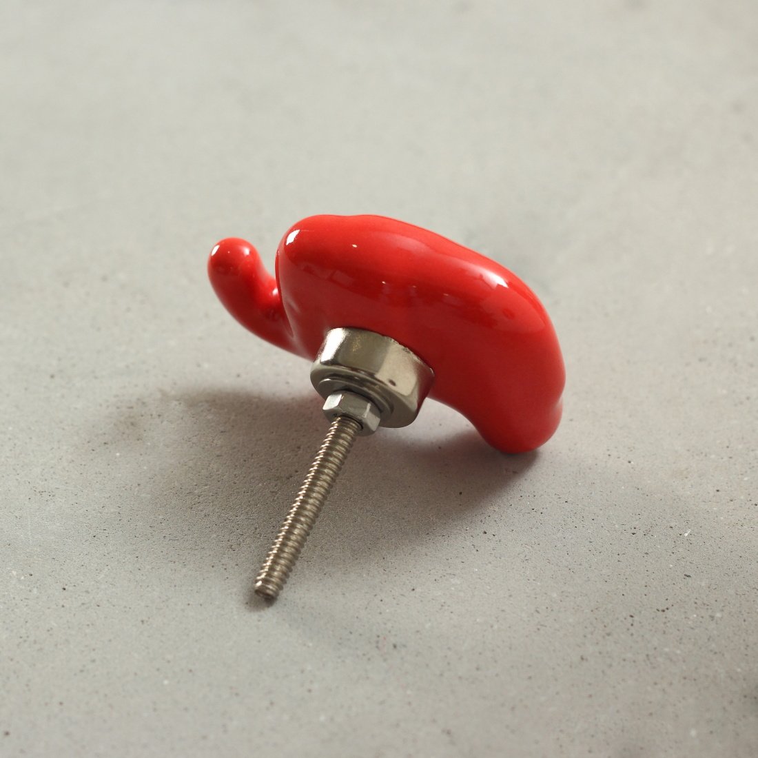 Jumbo Elephant Ceramic Knob – Stylish Cupboard & Drawer Handle for Kids’ Room)