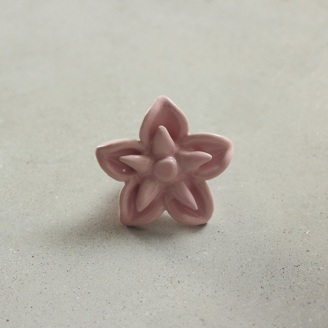 Cherry Blossom Flower Ceramic Knob – Stylish Cupboard & Drawer Handle for Kids’ Room