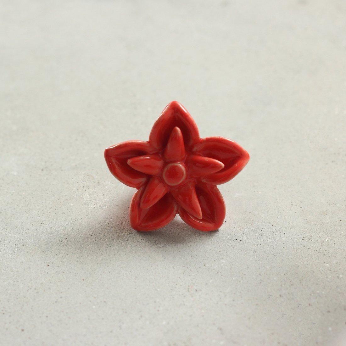 Cherry Blossom Flower Ceramic Knob – Stylish Cupboard & Drawer Handle for Kids’ Room