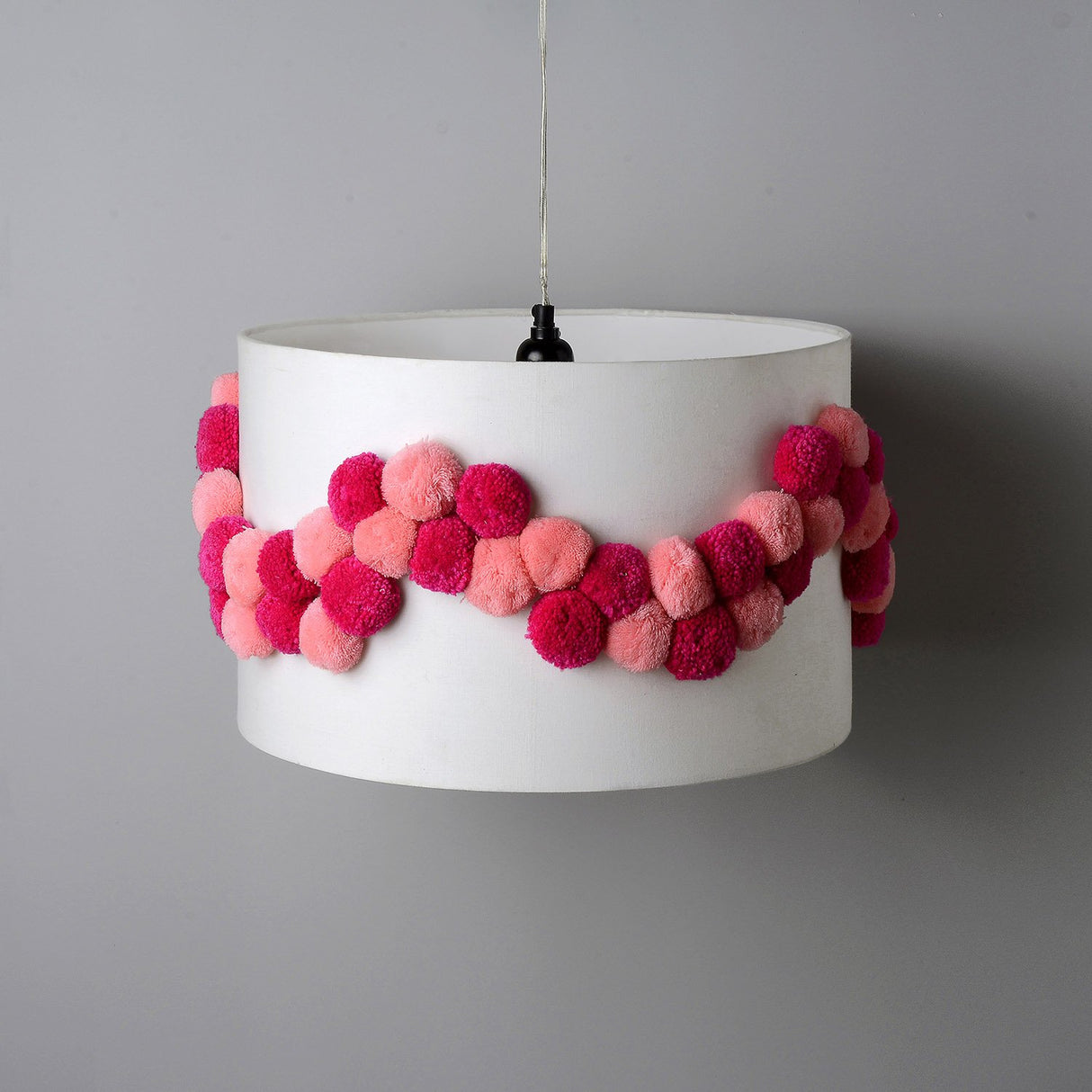 Pink Pom Pom Lamp