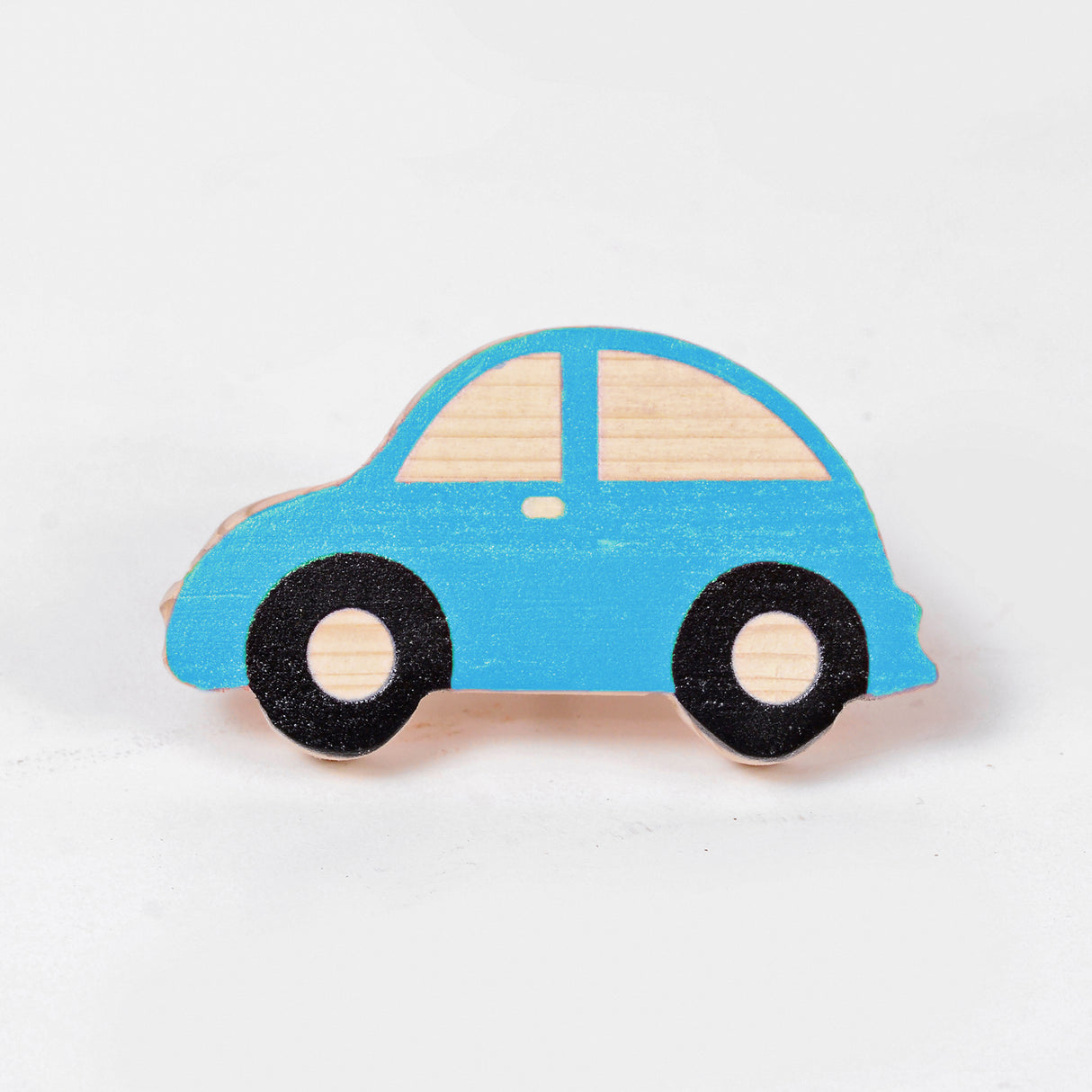 Blue Car Wooden / Drawer Knob – Handcrafted Kids Room Hardware | Pinch of Pretty