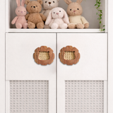 Lion Wood & Cane Cupboard Handles / Drawer – Handcrafted Kids Room Hardware | Pinch of Pretty