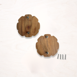 Lion Wood & Cane Cupboard Handles