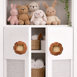 Lion Wood & Cane Cupboard Handles / Drawer – Handcrafted Kids Room Hardware | Pinch of Pretty