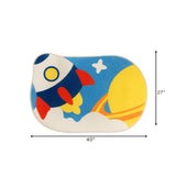 Rocket Adventure Kids Rug – Space-Themed Play Mat | Pinch of Pretty
