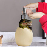 Green Dino Egg Soap Dispenser – Handcrafted Polyresin Bathroom Accessory | Pinch of Pretty