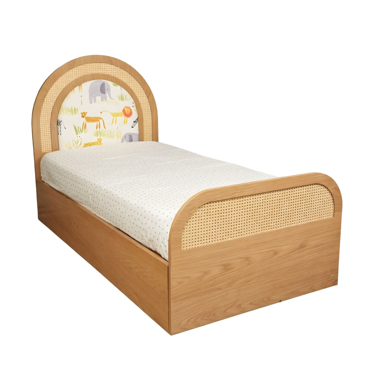 Safari Cane and Oak Wood Kids Bed | Pinch of Pretty