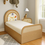Safari Cane and Oak Wood Kids Bed | Pinch of Pretty