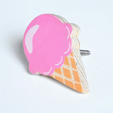 Special Combo Offer: Pack of 3 Ice Cream Wooden Knobs