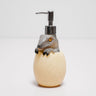 Grey Dino Egg Soap Dispenser – Handcrafted Polyresin Bathroom Accessory | Pinch of Pretty