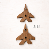 Fighter Jet Wood & Cane Handles