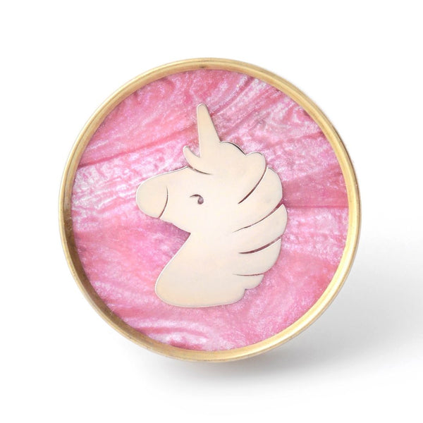 BRASS UNICORN KNOB