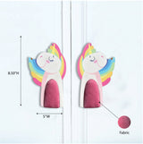 Rainbow Unicorn Cupboard Handles with Fabric