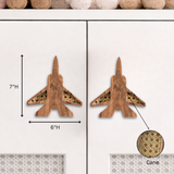 Fighter Jet Wood & Cane Handles / Drawer – Handcrafted Kids Room Hardware | Pinch of Pretty