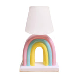 Rainbow Ceramic Table Lamp or Kids' Ceramic Rainbow Bedside Lamp | Pinch of Pretty