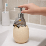 Grey Dino Egg Soap Dispenser – Handcrafted Polyresin Bathroom Accessory | Pinch of Pretty