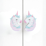 Magic Sparkle Unicorn Wooden Cupboard / Drawer Handles for Kids