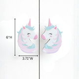Magic Sparkle Unicorn Wooden Cupboard / Drawer Handles for Kids