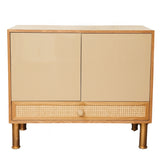 Oak Cane Storage Cabinet