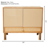 Oak Cane Storage Cabinet