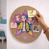 HUNTRXX Anime Pop Circular Cork Board