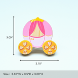Princess Carriage Wooden/ Drawer  Knob– Handcrafted Kids Room Hardware | Pinch of Pretty