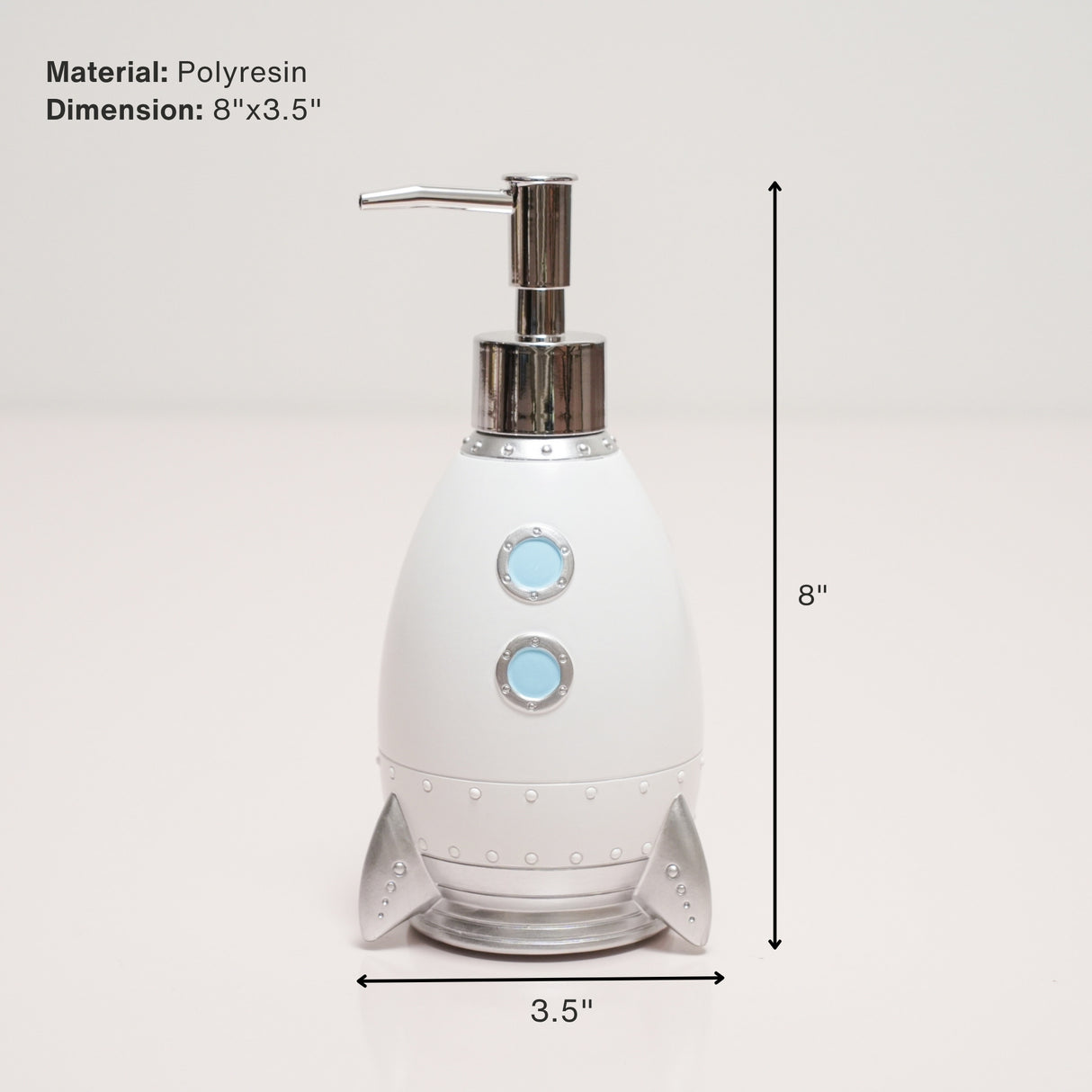 Rocket Soap Dispenser | Fun and Functional Bathroom Accessory | Pinch of Pretty
