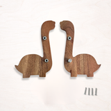 Blue Dino Wooden Cupboard / Drawer Handles for Kids