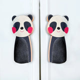 Panda Cupboard Handles with Fabric / Handcrafted Kids Room Hardware | Pinch of Pretty