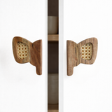 Elephant  Wood & Cane Cupboard Handles