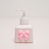 Pink Bow Soap Dispenser – Elegant Polyresin Bathroom Accessory | Pinch of Pretty