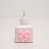 Pink Bow Soap Dispenser – Elegant Polyresin Bathroom Accessory | Pinch of Pretty