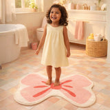 Pretty Pink Bow Kids Rug – Cute Bow-Themed Play Mat | Pinch of Pretty