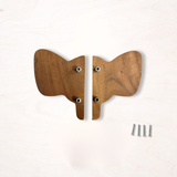 Elephant  Wood & Cane Cupboard Handles