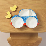 Blue Speedy Car Ceramic Plate – Handcrafted Race Car Kids Dinnerware | Pinch of Pretty