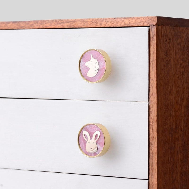 BRASS UNICORN KNOB