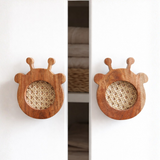 Giraffe Wood & Cane Cupboard Handles