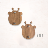 Giraffe Wood & Cane Cupboard Handles