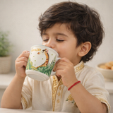 Serene Giraffe Ceramic Mug– Handcrafted Wild Animal Kids Tableware | Pinch of Pretty