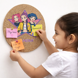 HUNTRXX Anime Pop Circular Cork Board