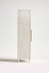 Cane Arch Wardrobe with Drawers