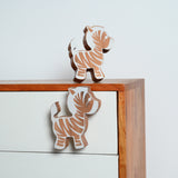 Zebra Knob Wooden / Drawer  Knob– Handcrafted Kids Room Hardware | Pinch of Pretty