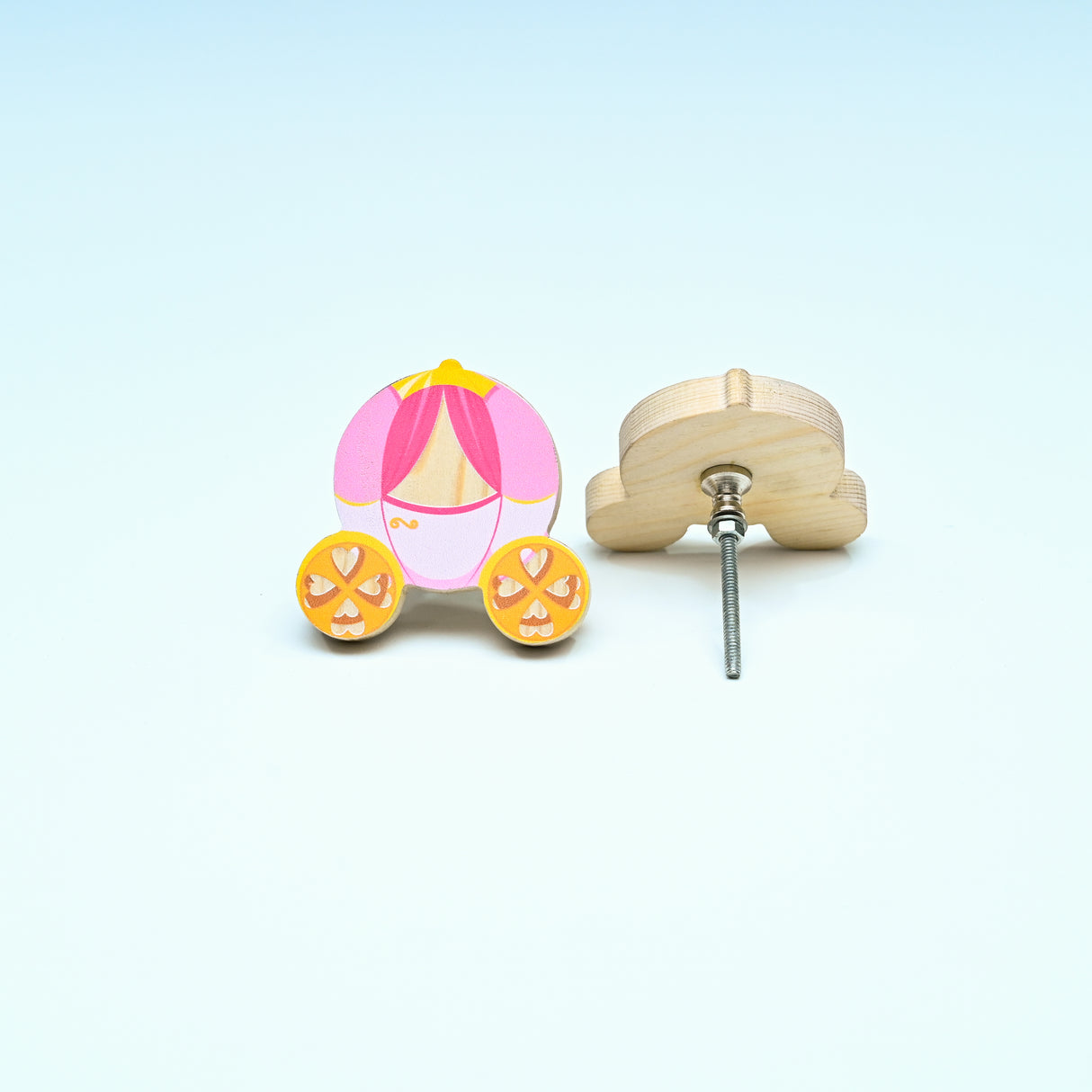 Princess Carriage Wooden/ Drawer  Knob– Handcrafted Kids Room Hardware | Pinch of Pretty