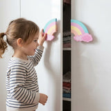 Enchanted Sky Rainbow Wooden Cupboard / Drawer Handles for Kids